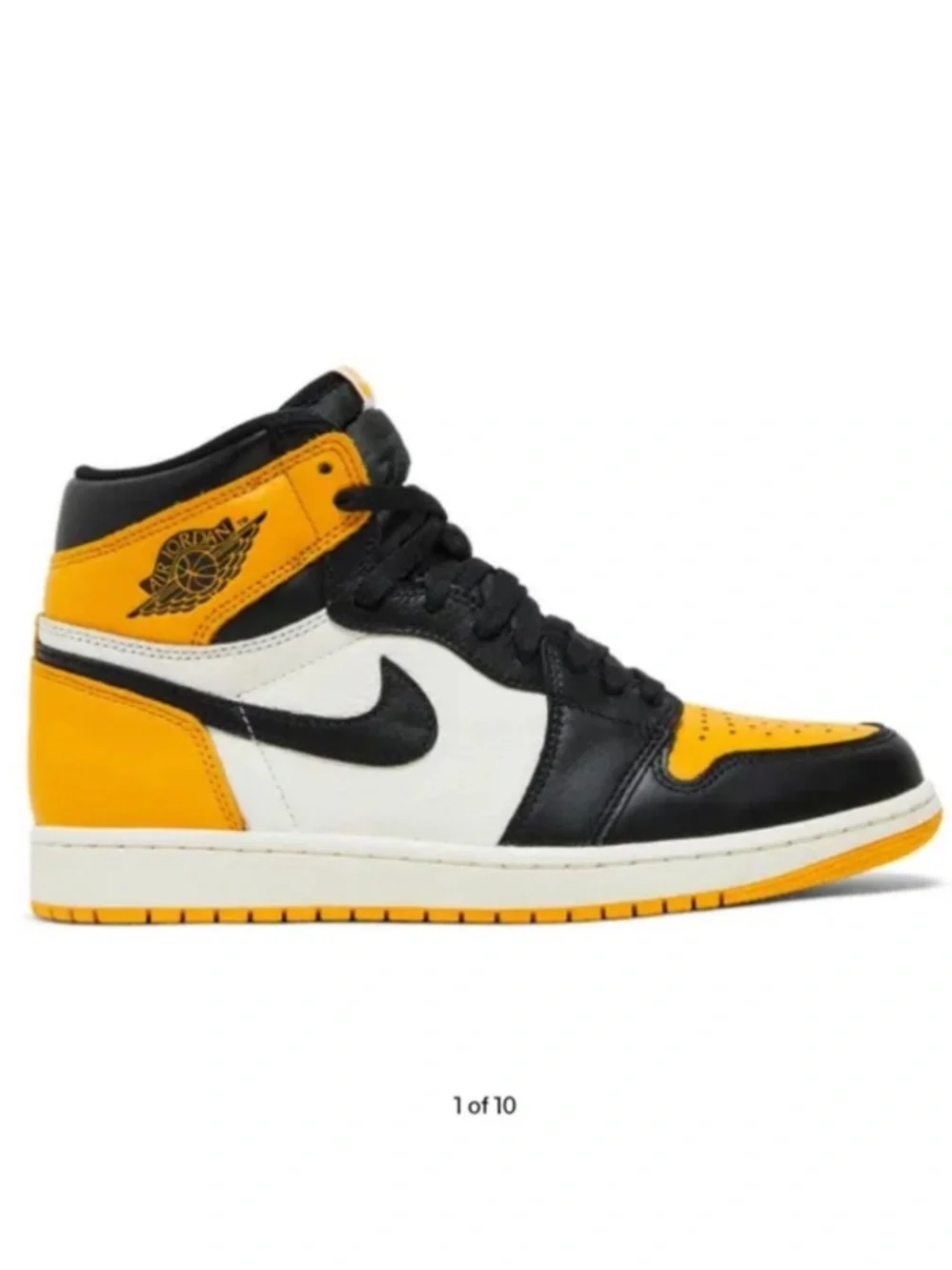 Nike Air Jordan 1 Retro High OG Taxi Yellow Toe 555088-711 Men's Size 14